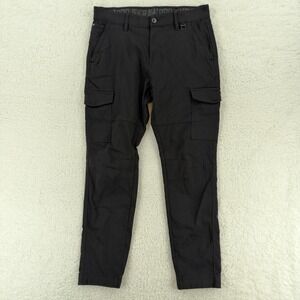 Projek Raw Pants Mens 34 Black Cargo Jogger Stretch Utility Casual Workwear